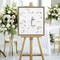 Florence Signature Mat Picture Frame, Photo Frame Wedding Guest Book Alternative, Autograph Picture Mat for Signature Board, Wedding Celebrations Graduations Support Encouragement or Retirement
